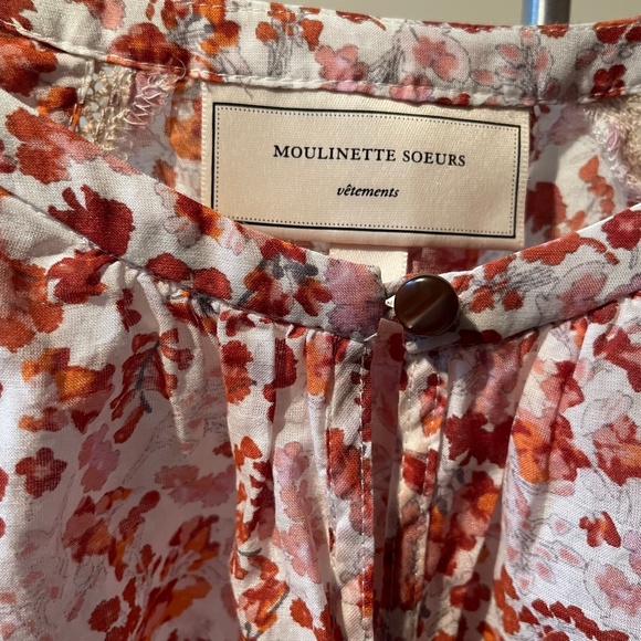 Anthropologie Moulinette Soeurs Silk Floral Blouse - Picture 3 of 6